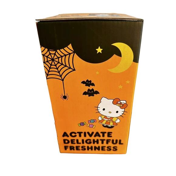 Orange Hello Kitty Halloween Witch on Broom Peppermint Square Reed Diffuser New - Picture 5 of 5